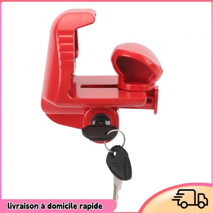 Candado para enganche de remolque Dilwe, candado para enganche de remolque, candado para acoplamiento de RV, para embarcaciones altas, negro y rojo.