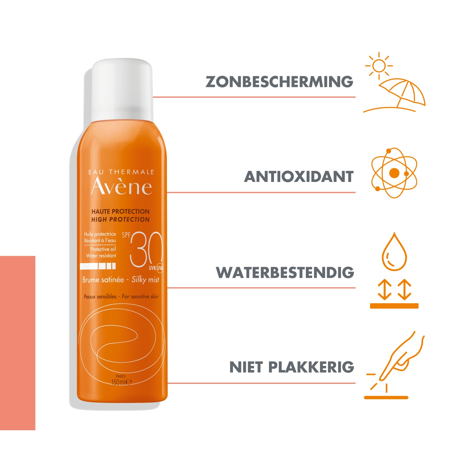Avène Protector Solar en Spray Solaire Aceite Protector Bruma Sedosa SPF 30 - 150 ml
