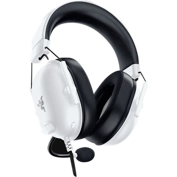 Razer BLACKSHARK V2 X WHITE PC Headset - Multi-platform wired headset for esports