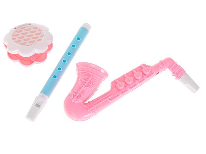 Juego de instrumentos musicales infantiles - IKONKA - 8 piezas - Rosa - Plástico - A partir de 18 meses