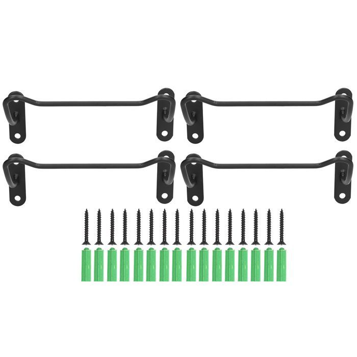Suporte de parede para garrafas em ferro, simples e inovador, conjunto de 4 peças, ideal para casa, escritório ou sala de estar. Etiqueta