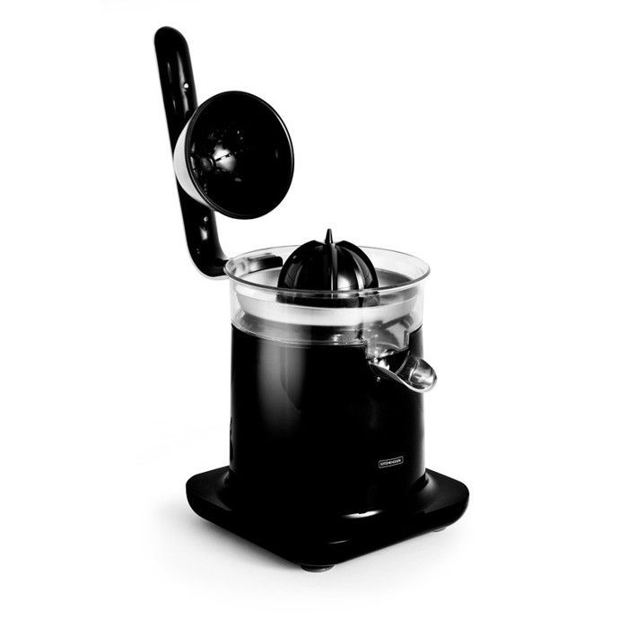 Kitchencook dubbele citruspers met roestvrijstalen filter, zwart
