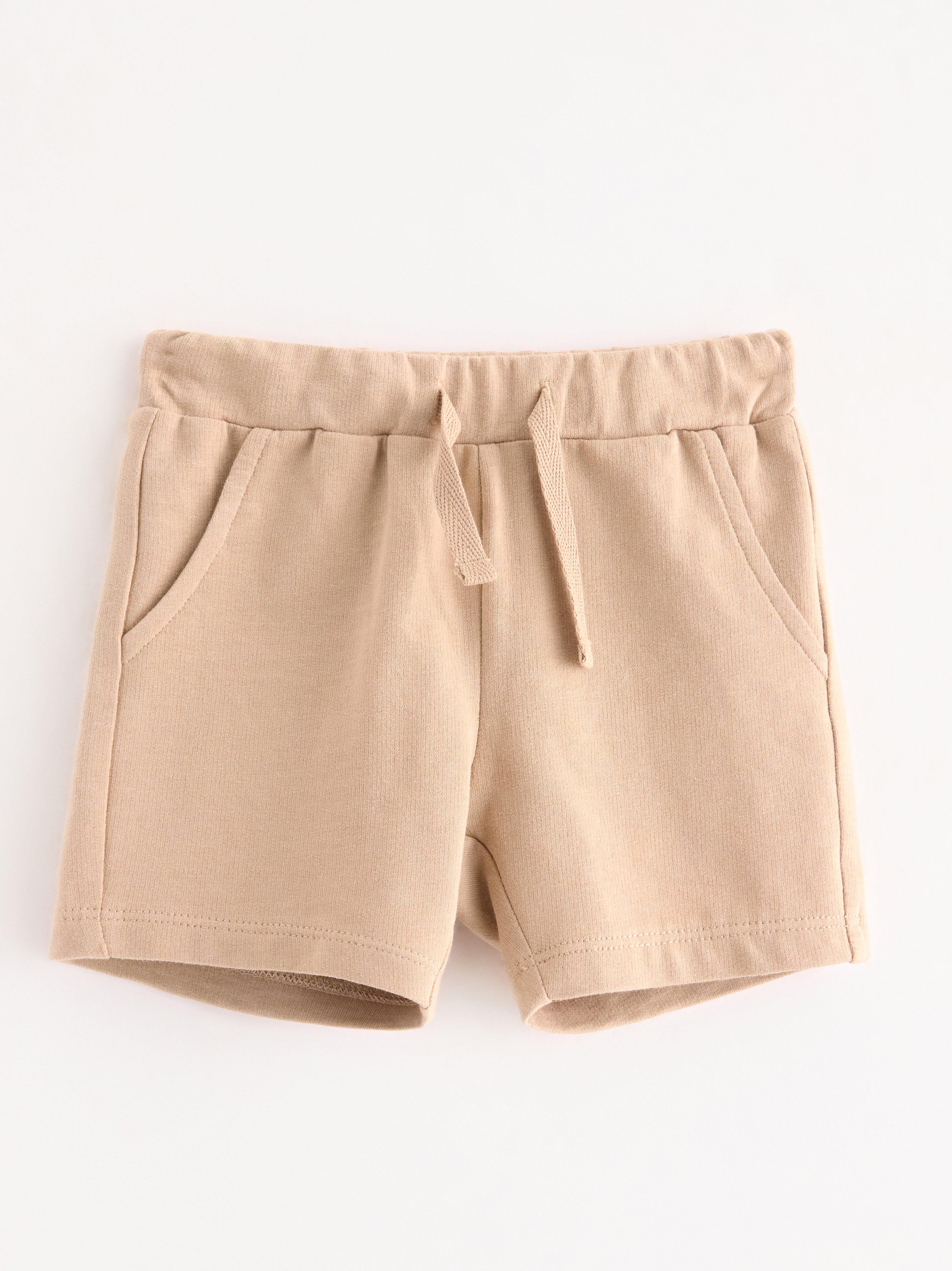 Trikåshorts beige
