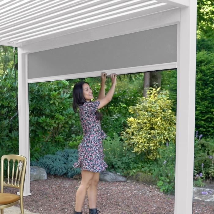 Toldo - Chalet y Jardín - Para pérgola bioclimática - 4 m - Blanco