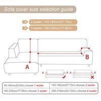 Housse de canapé de protection 3 +2 places en L d'angle en polyester - Dan&Dre - Gris