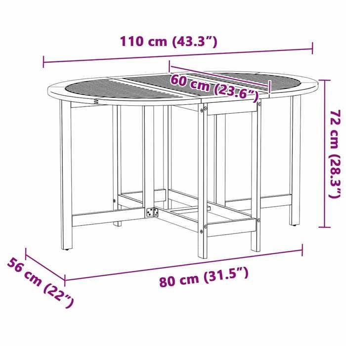 Juego de mesa de jardín 
