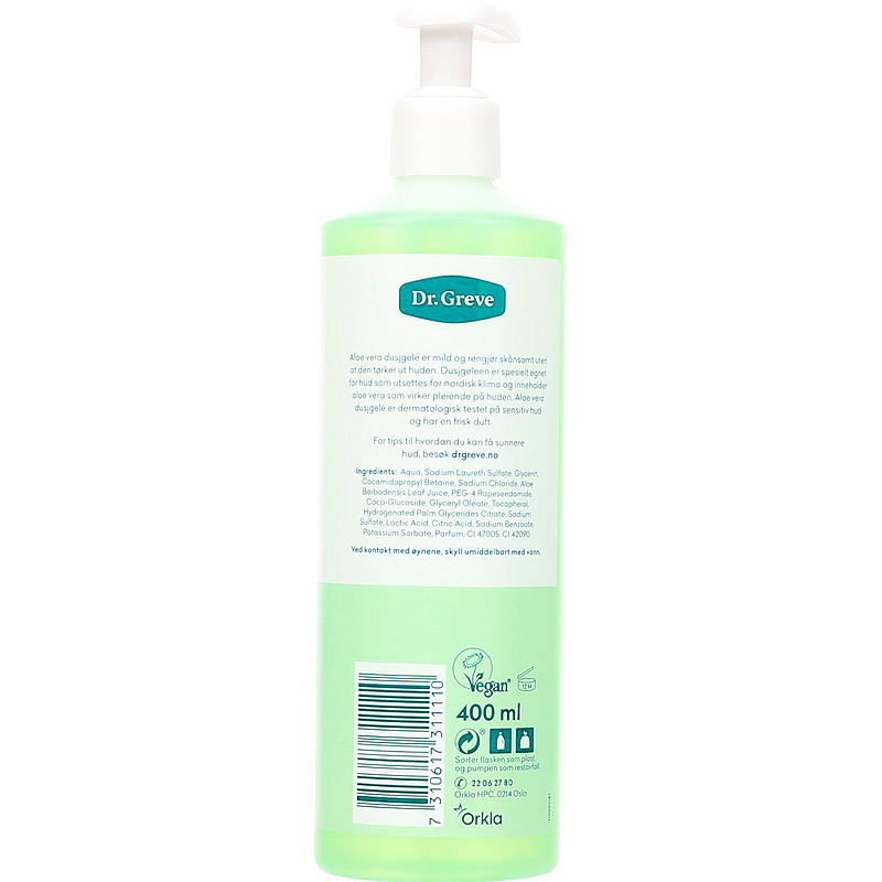 Dr. Count Dr. Greve Aloe Vera -suihkugeeli, 400 ml