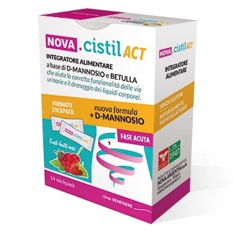NOVA ARGENTIA Nova Cistil Act Voedingssupplement voor de urinewegen 14 sticks