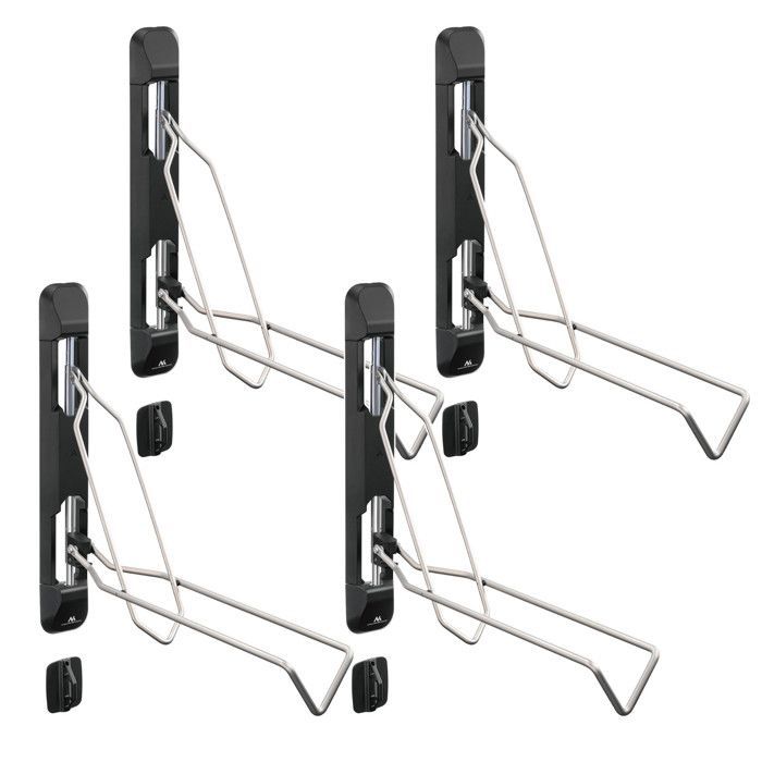 Maclean MC-471 - Portabicicletas (juego de 4) - Capacidad de carga máxima: 35 kg