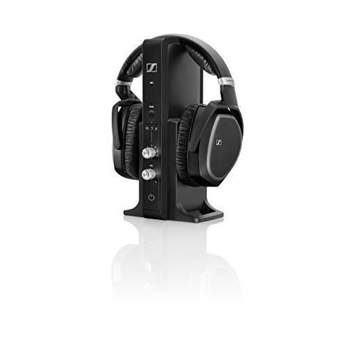 Sennheiser RS 195 Wireless Headphones - Black - Television - Wireless Jack and Optical Connections