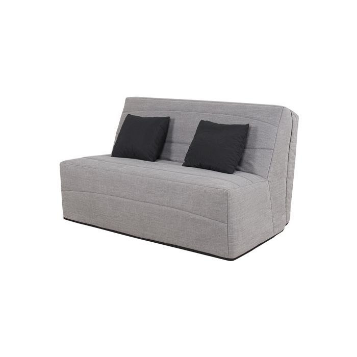 RELAXIMA - NOAH convertible sofa bed, 160 x 200 sleeping area, grey cover