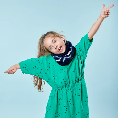 Cabaia Apello Bleu Marine - Snood Polaire Bleu marine