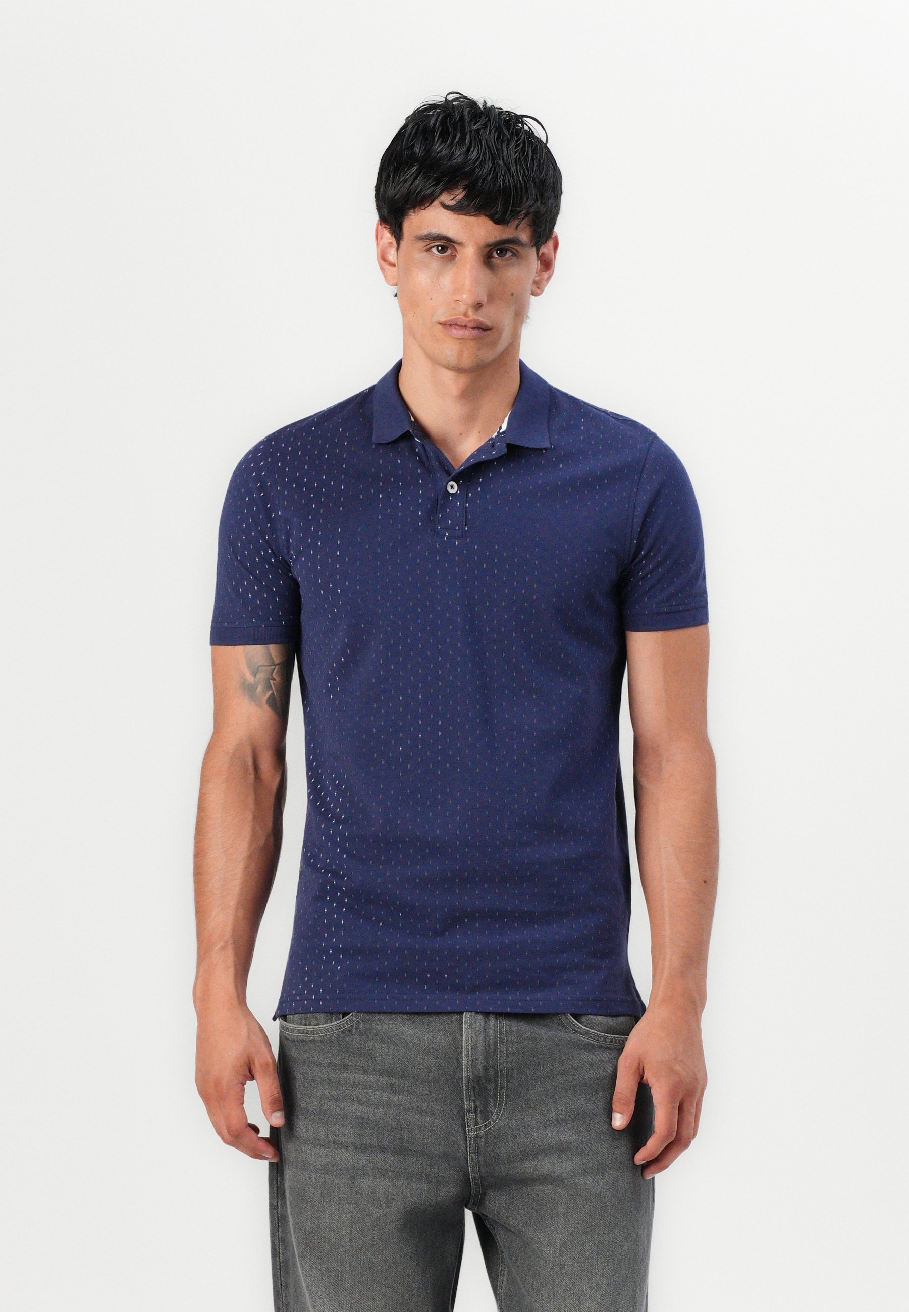 Pier One 2-pack - Poloshirt - marineacademie/Tibetaans rood