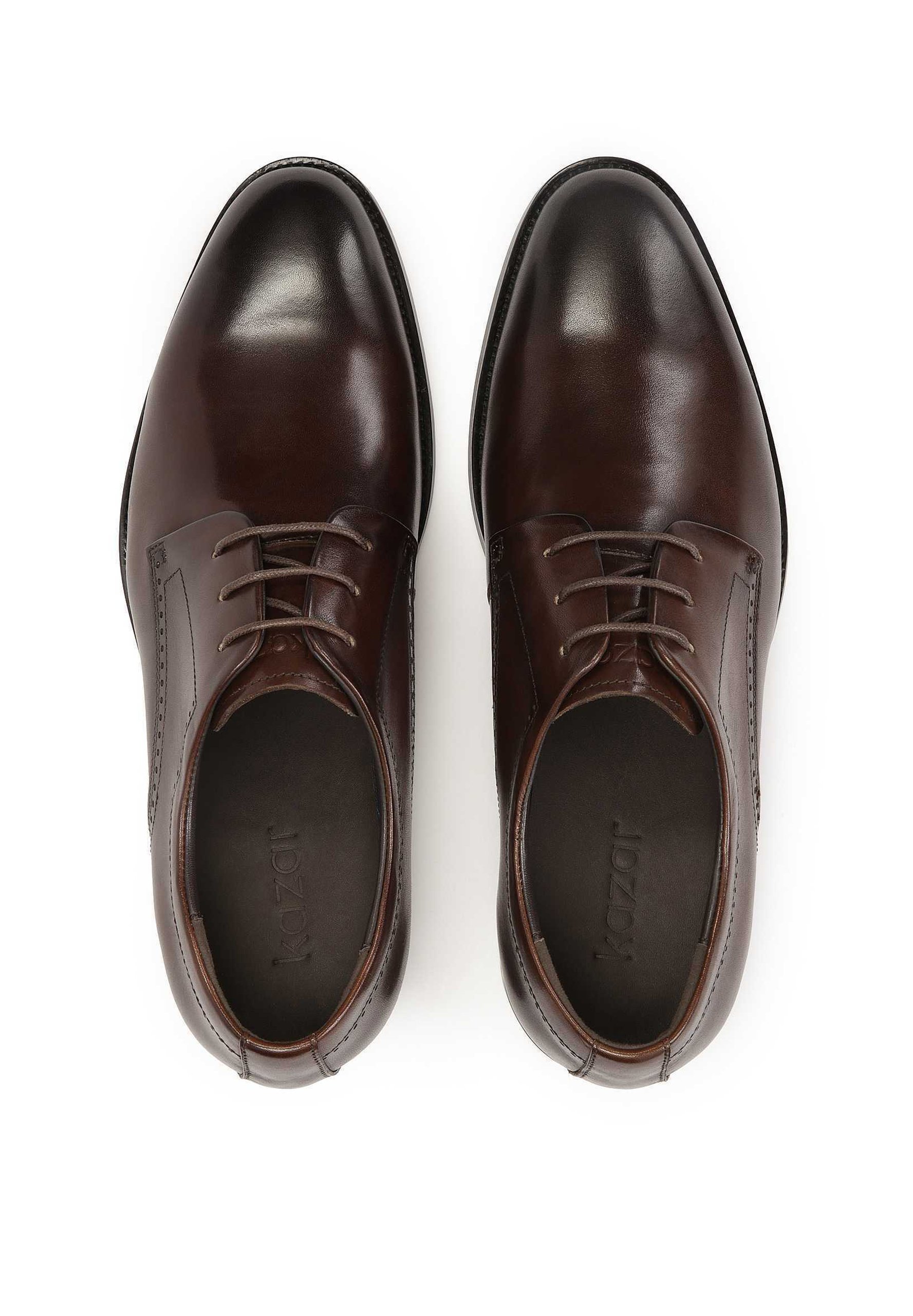 Kazar AUTHIOS - Slimme veterschoenen - bruin