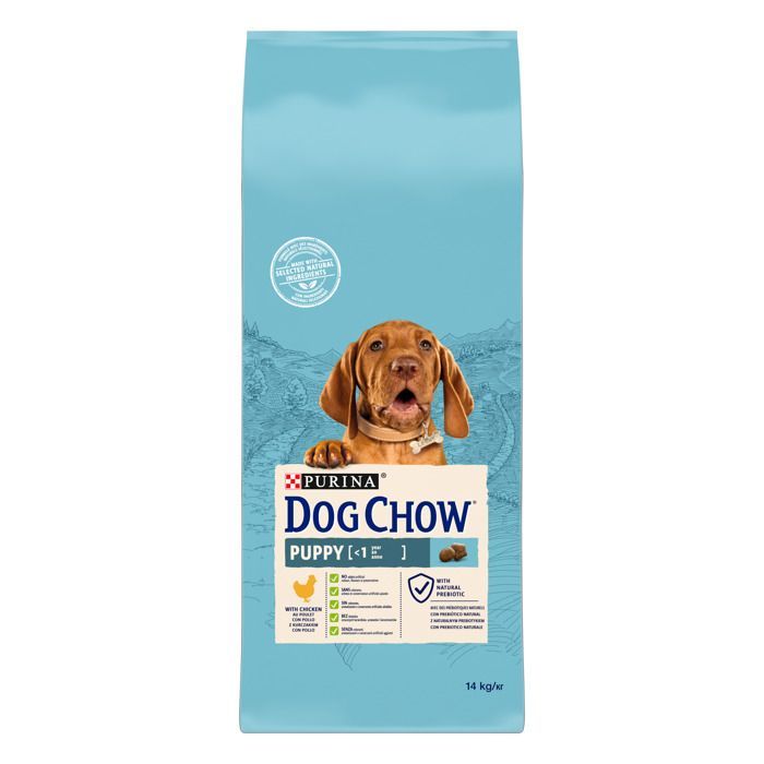 DOG CHOW Welpenfutter mit Huhn - 14 kg - Welpentrockenfutter