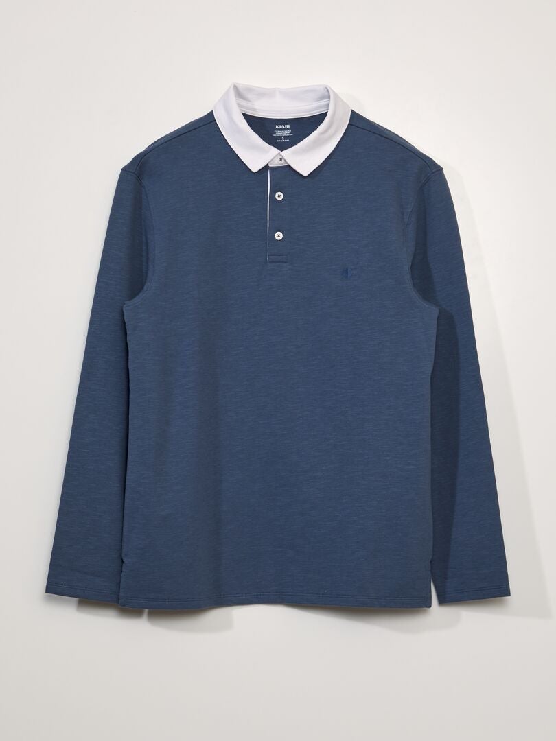 Jersey polo - BLAUW