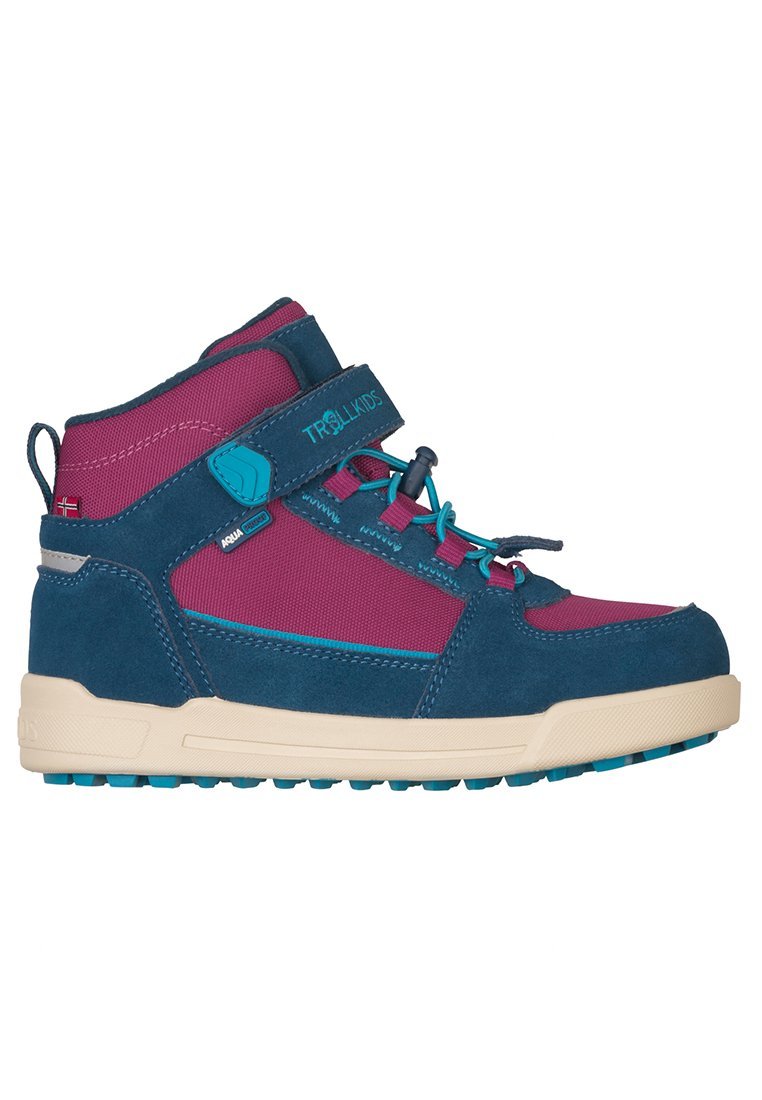 TROLLKIDS GRYLLEFJORD MID CUT - Scarpe da trekking - blu madeira brillante turchese scuro