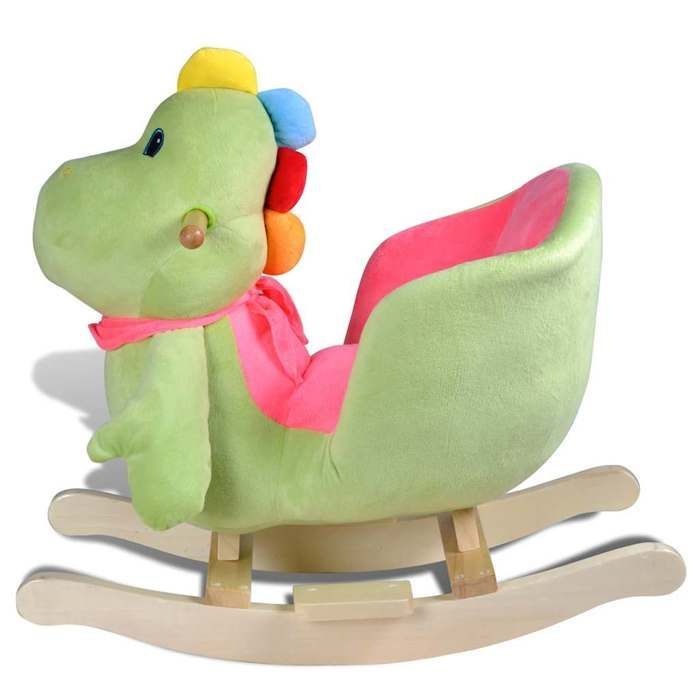 Babyschaukelspielzeug – VidaXL – Dinosaurier – Für drinnen – Ab 12 Monaten – Grün – Polyester
