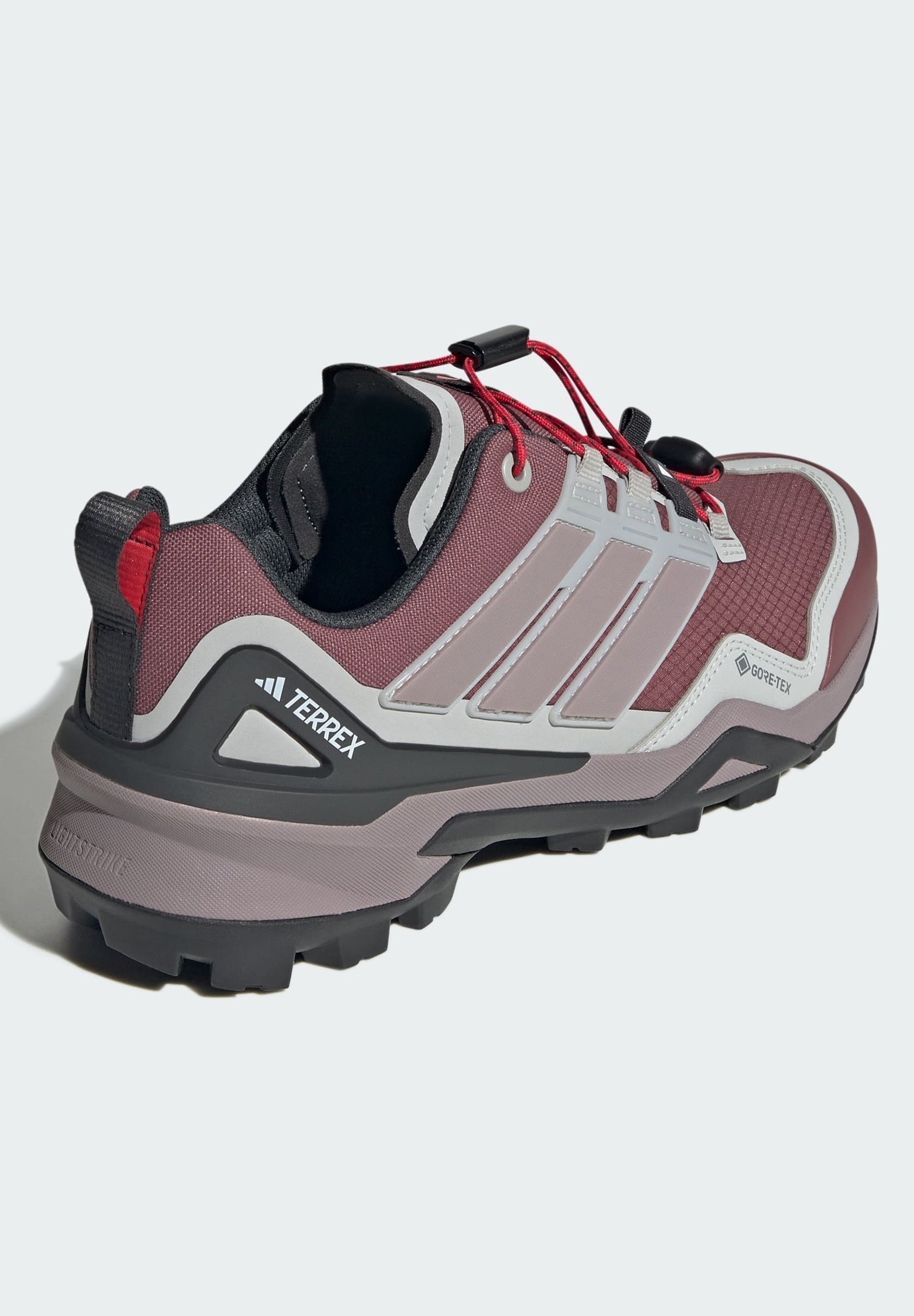Adidas Terrex SKYCHASER GTX W - Buty trekkingowe - bordowe używane figi szare dwa
