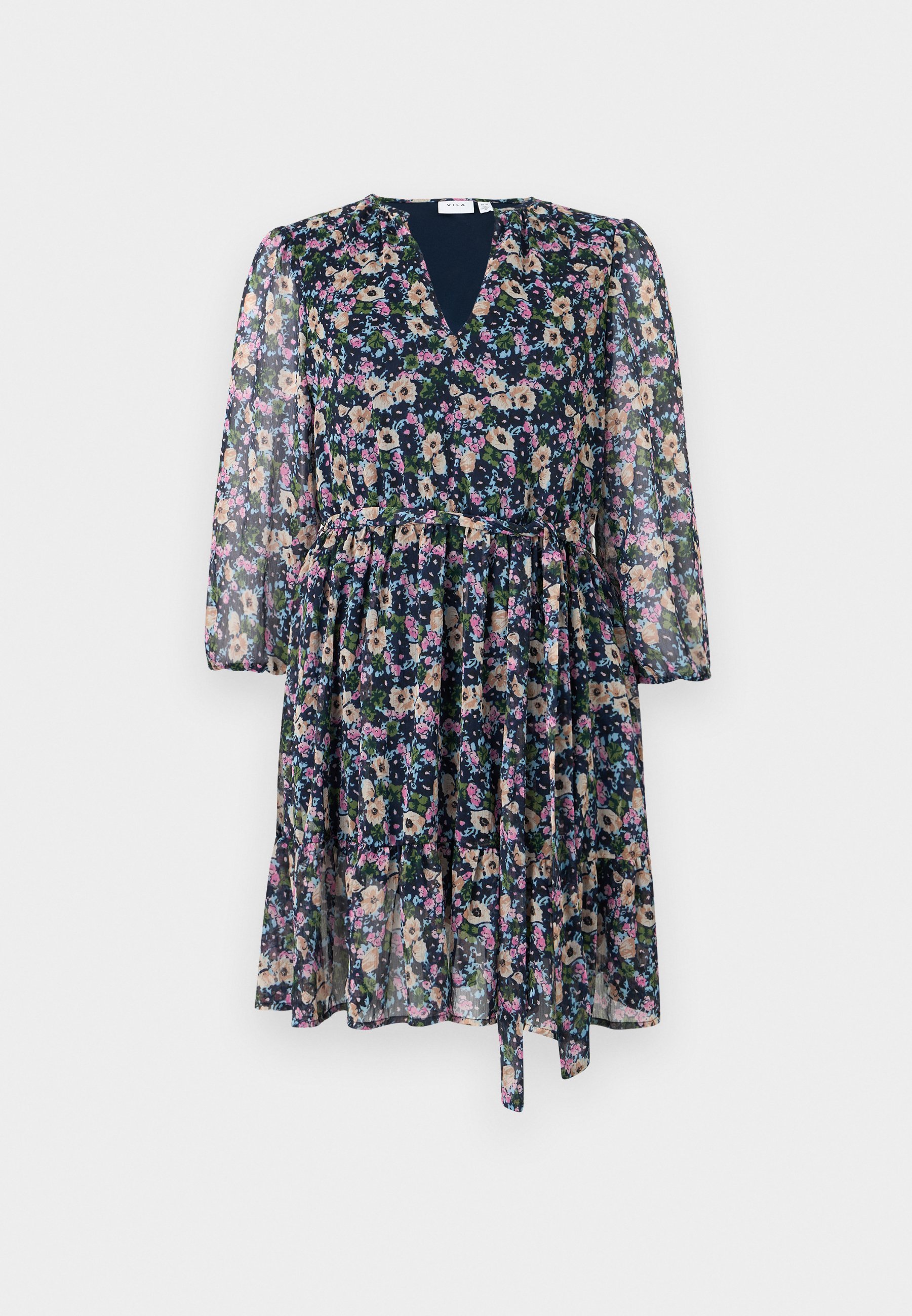 ROBE COURTE VILA VIFALIA - Robe de jour - Blazer bleu marine