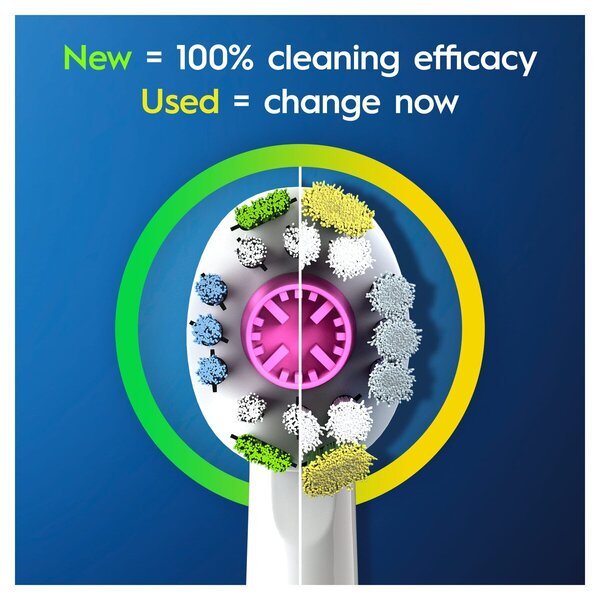 Oral-B Pro 3D White Opzetborstels<br>šmaikštus, 4 stukai