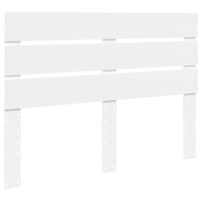 Tête de lit moderne - vidaXL - Blanc - Bois d'ingénierie - 143x3x100 cm - Facile à nettoyer - Assemblage simple