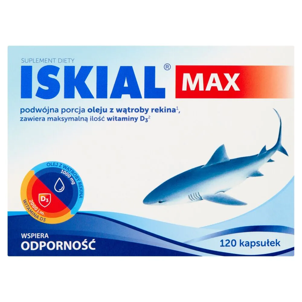 Iskial Max, Olej z wątroby rekina, Kapsułki