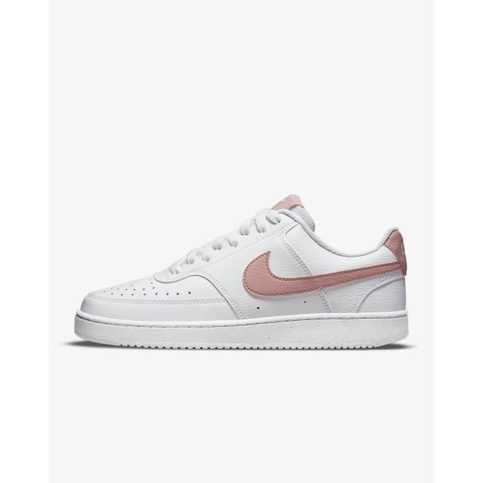 Zapatos de mujer - NIKE - COURT VISION LO - Blanco/Rosa - Comodidad para el día a día - Estilo urbano
