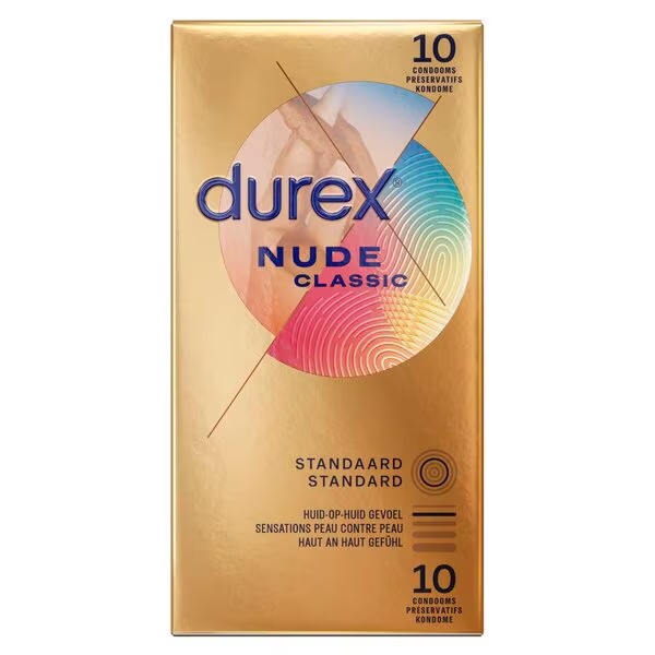 „Durex Nude“ prezervatyvai<br>Medicinos prietaisas - 10 vnt.