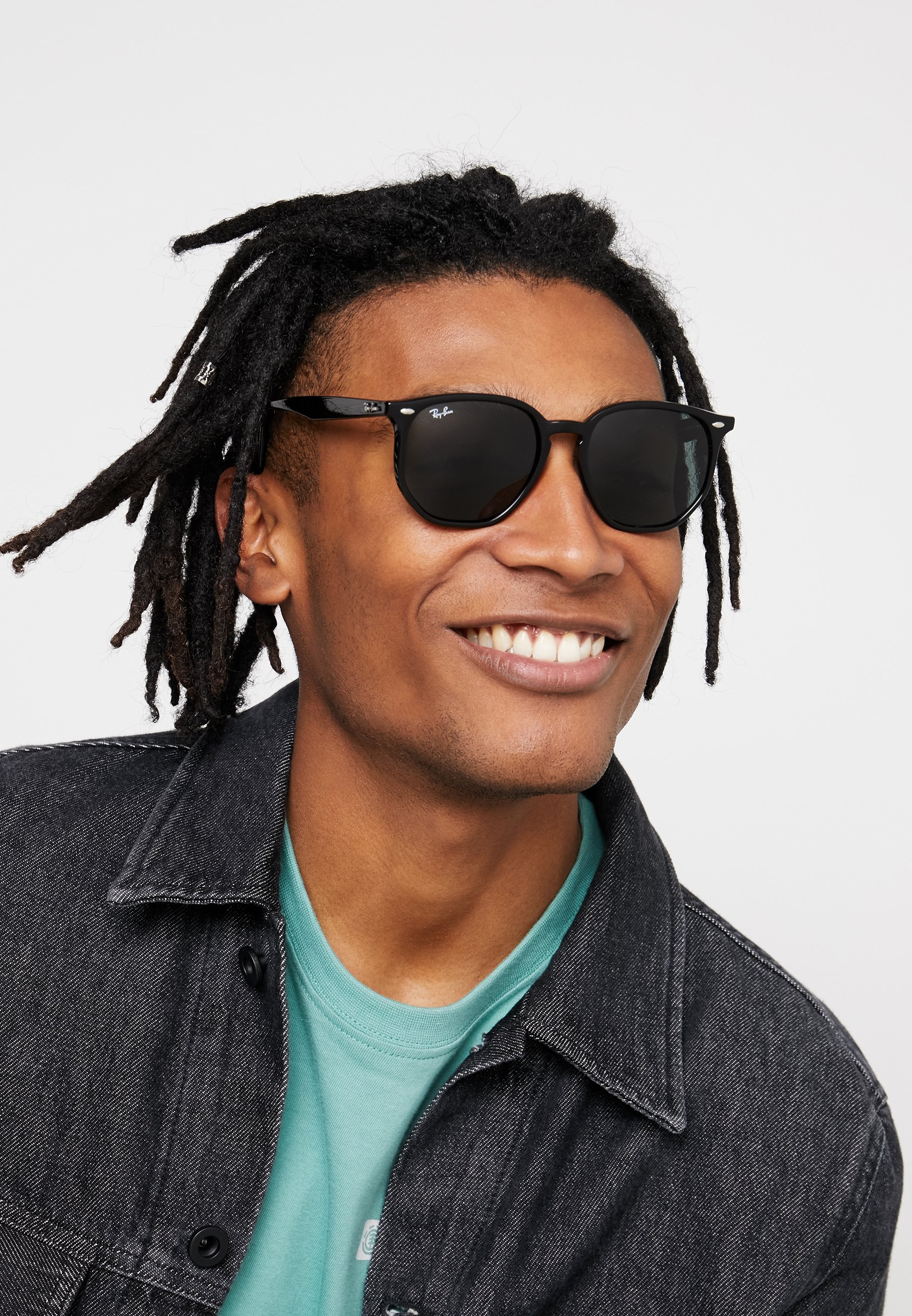 Ray-Ban UNISEX - Okulary przeciwsłoneczne - czarno-zielone