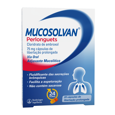 Mucosolvan Mucosolvan Perlonguets Cápsulas expectorantes 20 cápsulas 20 cápsulas