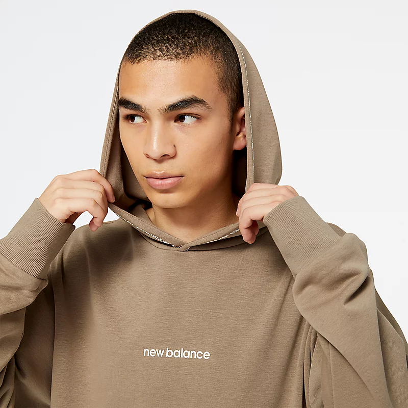 NB Essentials Fleece-Hoodie für Herren – Pilz