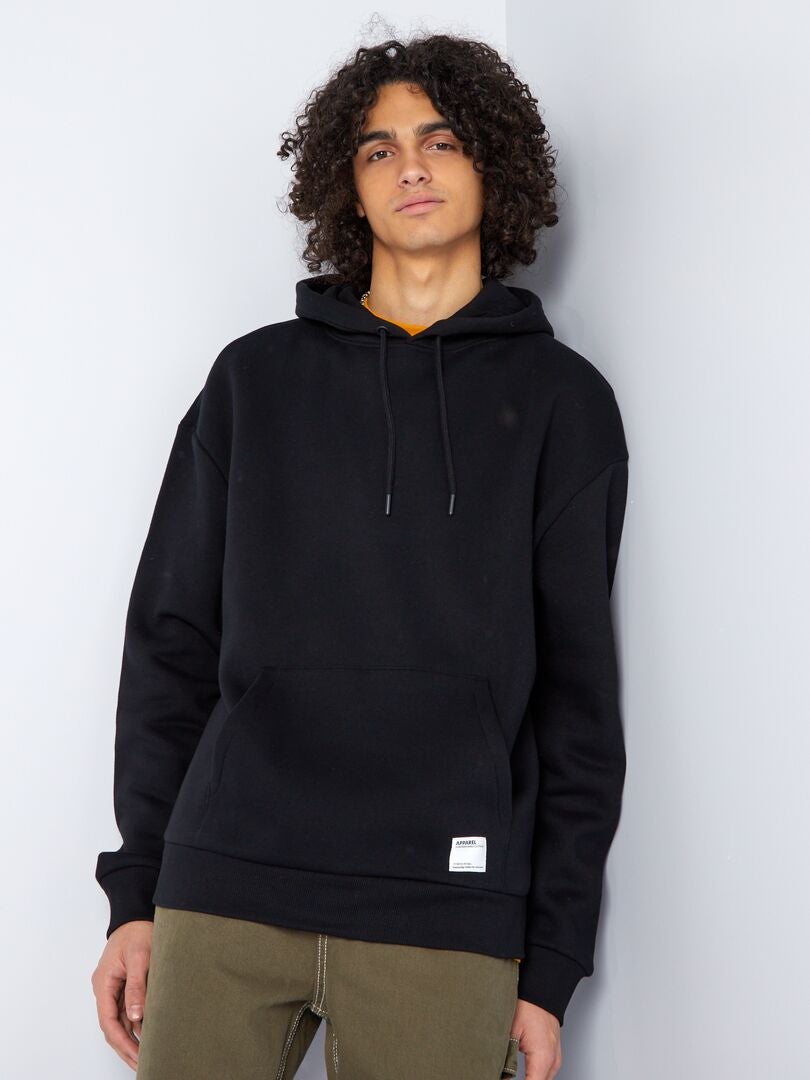Moletom com capuz - preto