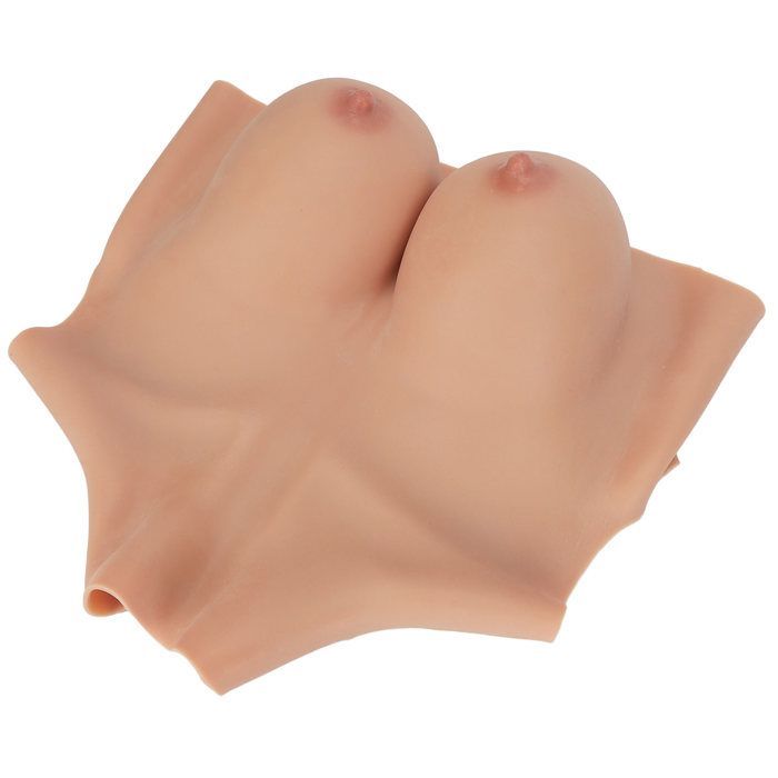Vvikizy Prothétique Poumontage Coureau de poitrine prothétique de semi-joues de soie légère en silicone hygiene intimes Tasse B