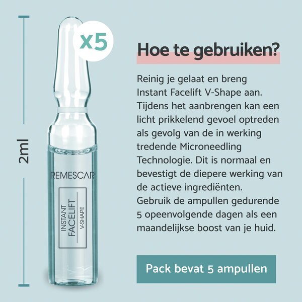 Remescar Instant Facelift V-Shape Ampullen<br>5 x 2ml