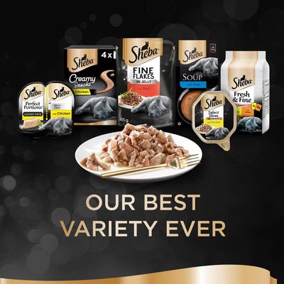 Sheba Select Slices Gemengde Verpakking Trays