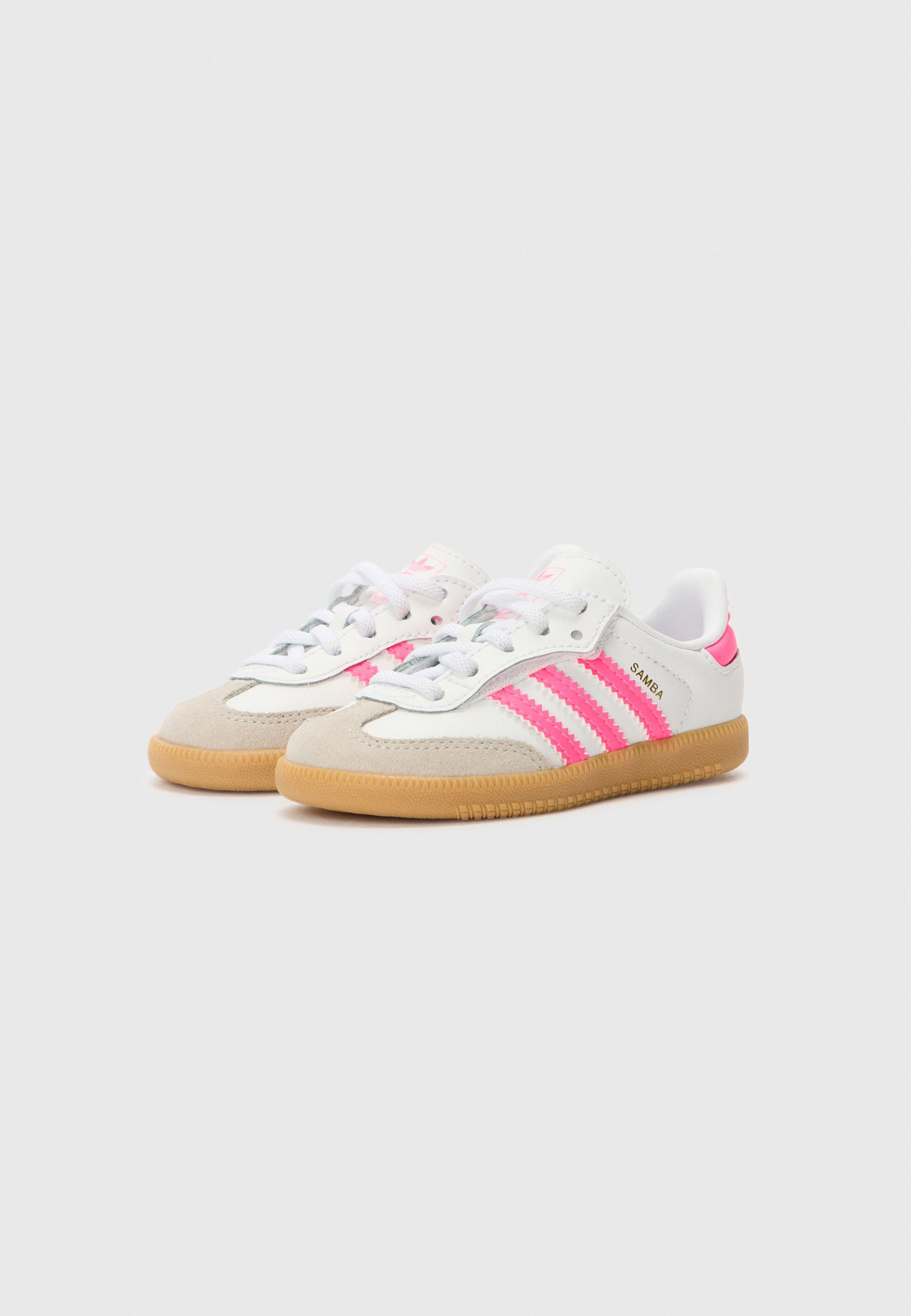 adidas Originals SAMBA UNISEX - Sneakers - wit/lichtroze/gum