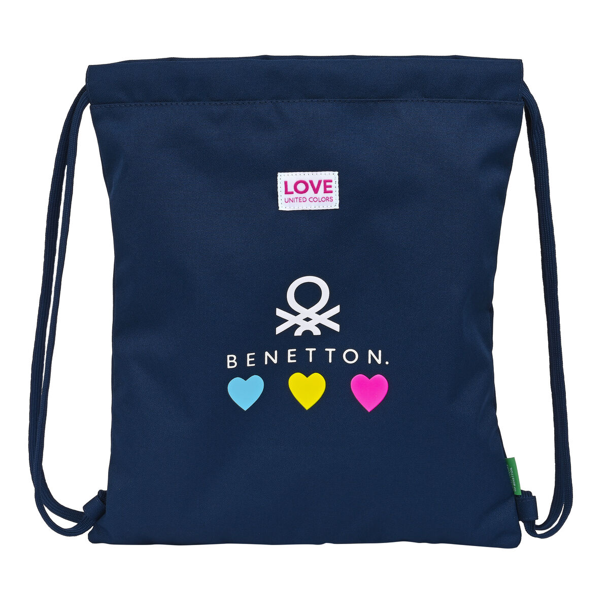  Bolsa Mochila Con Cuerdas Benetton Love