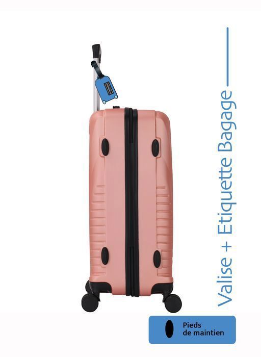 Maleta de cabina - ADC - Autopista - 55 cm - ABS rígido - 4 ruedas giratorias de 360° - 39 L