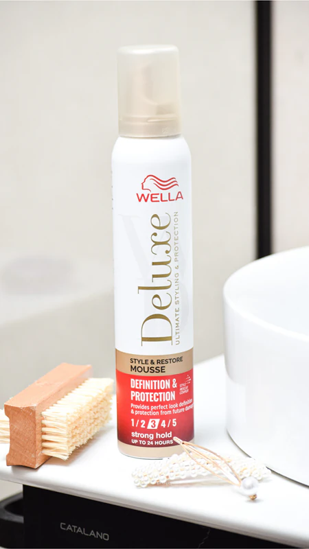 Mousse de volume para cabelo Wella Deluxe Definition & Protection