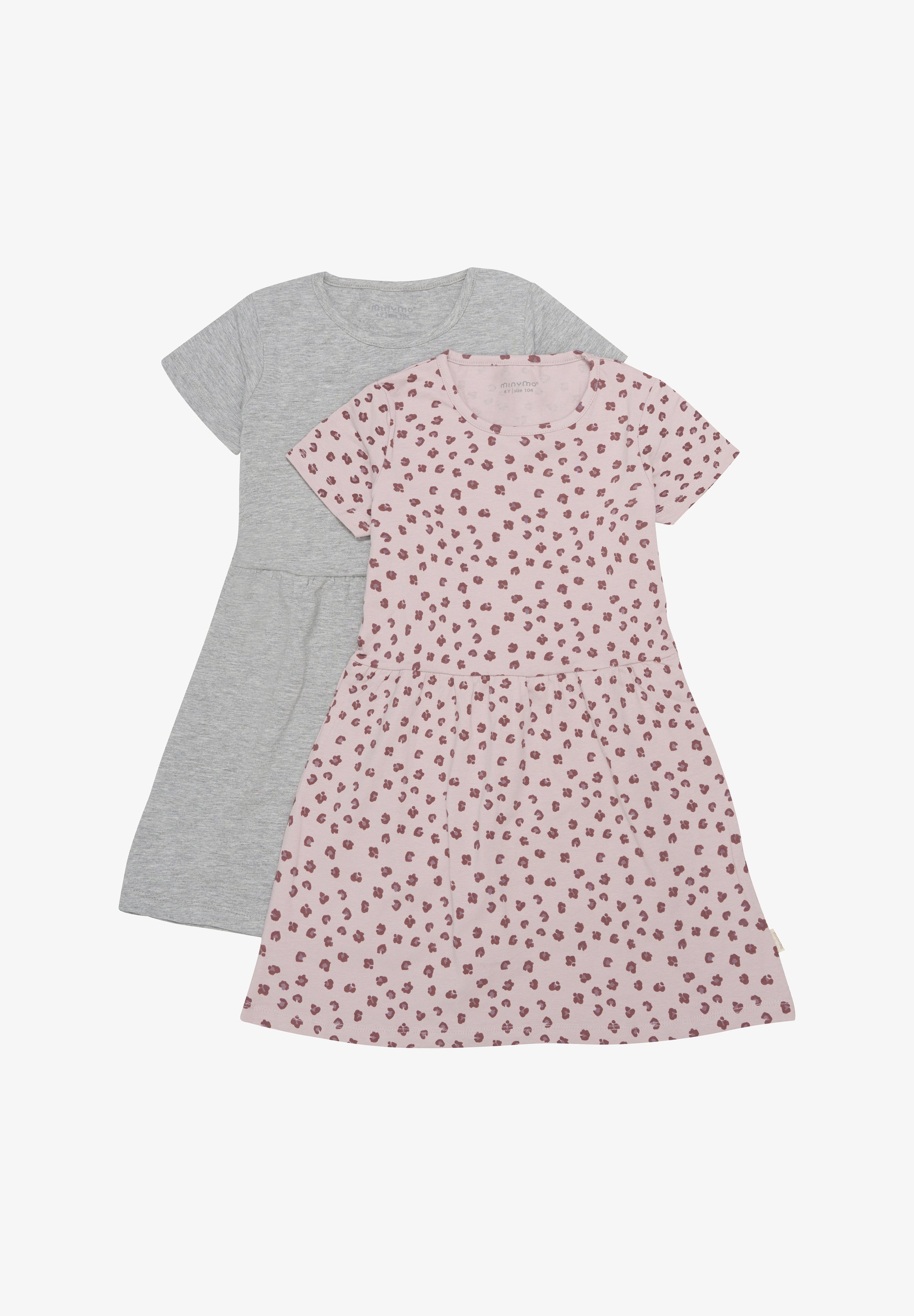 Minymo MIDRESS PACK 2 - Abito in jersey - grigio mélange