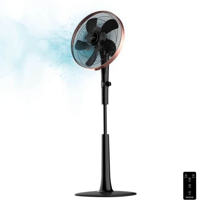Ventilador de pedestal Cecotec EnergySilence 1040 SmartExtreme. 28 W, motor de CC, 3 velocidades, temporizador, pantalla LED, control remoto.