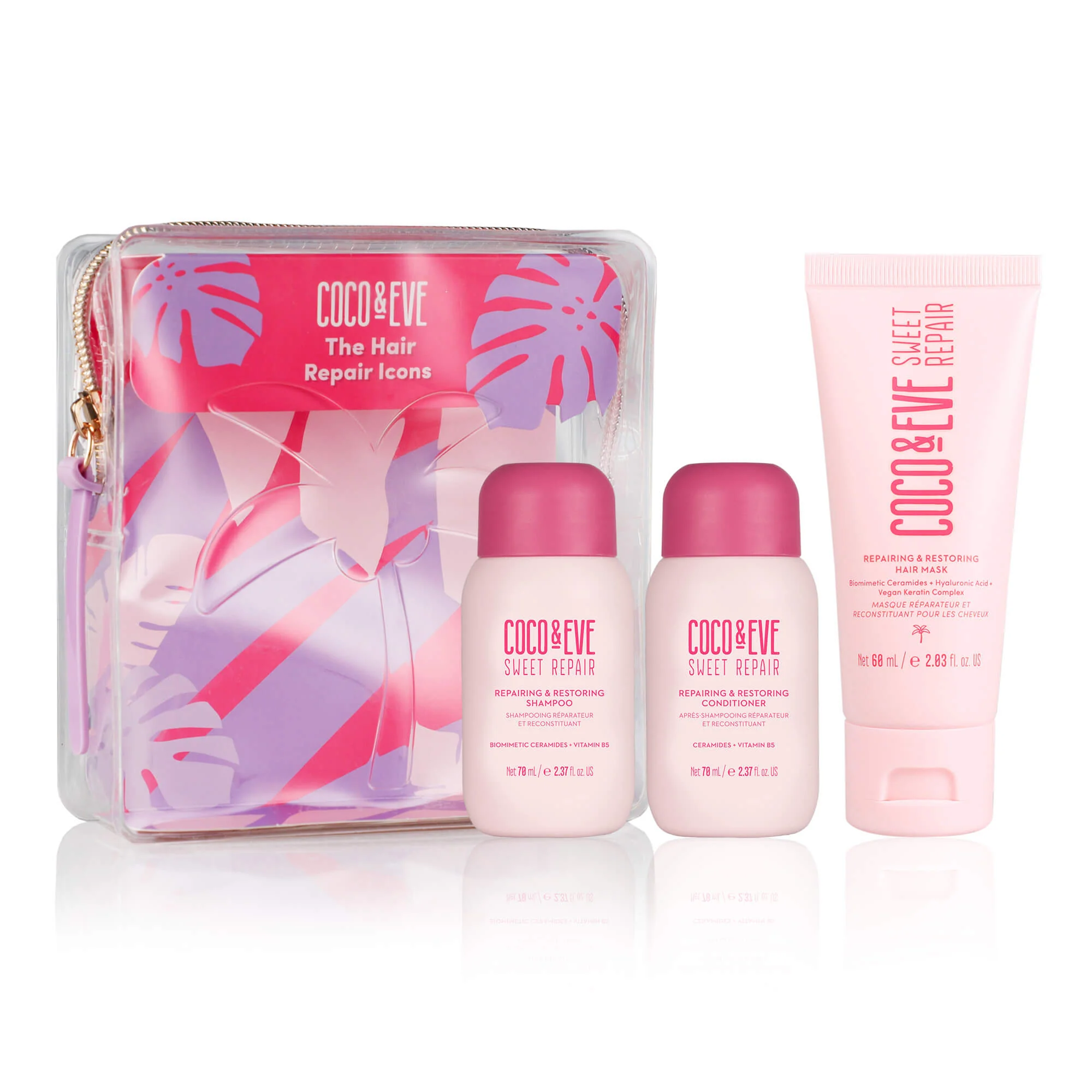 Sweet Repair The Hair Repair Icons - Cofanetti per Capelli, Shampoo Rinforzante, Shampoo Riparatore, Balsamo Rinforzante Capelli