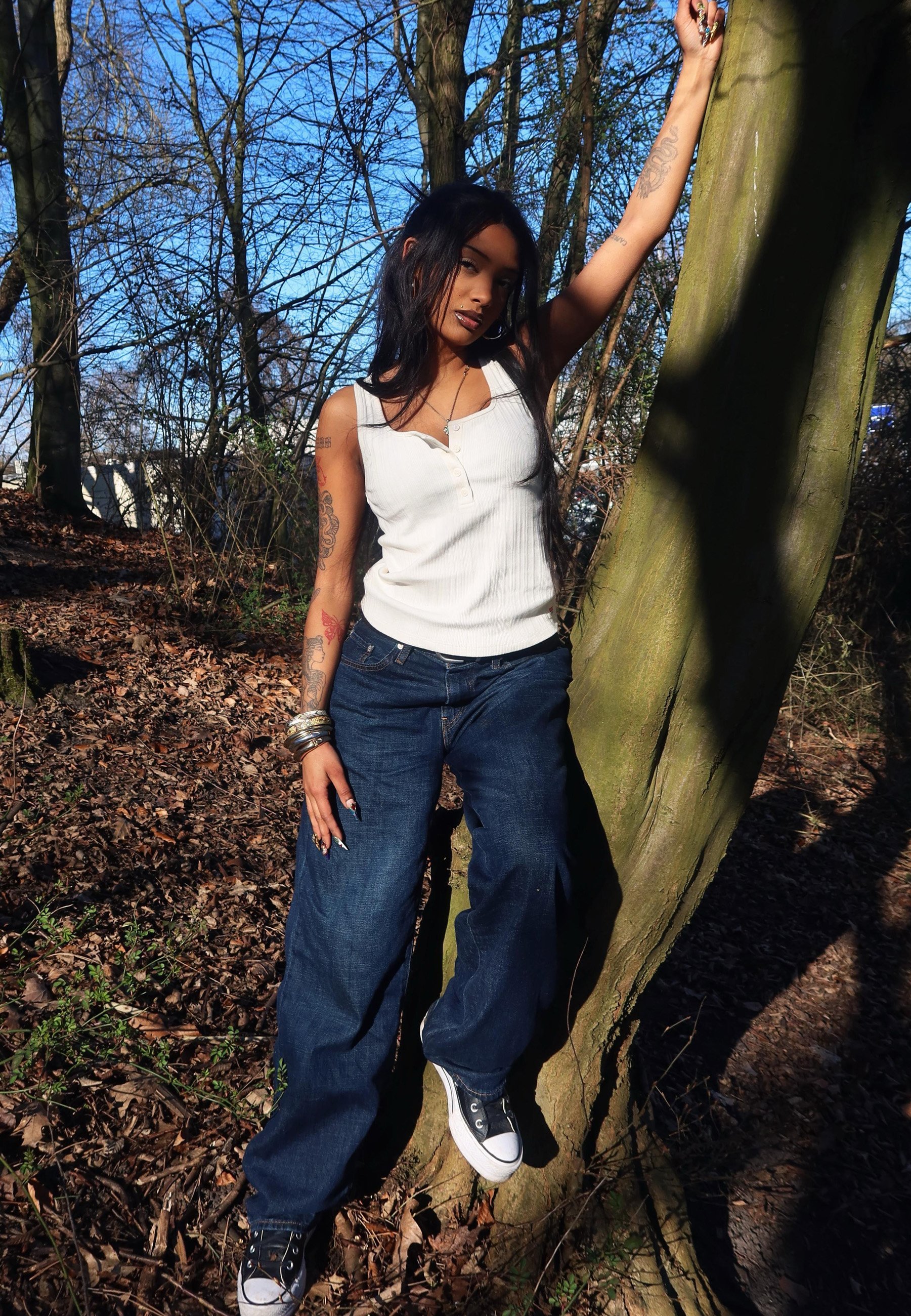 Levi's® BAGGY DAD - Jeans dalla vestibilità rilassata - ti dispiace il lino + denim