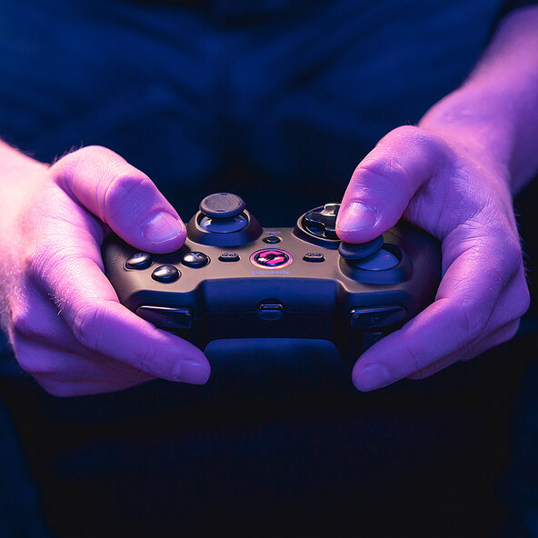 Gamepad Rait Bluetooth, preto