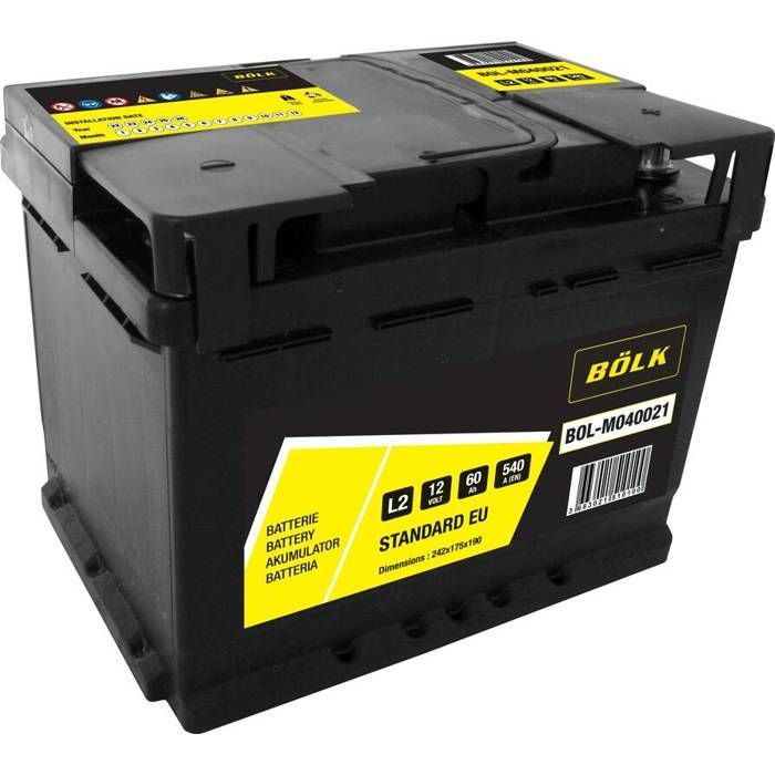 Bateria de carro BOLK 60Ah/540A BOL-M040021