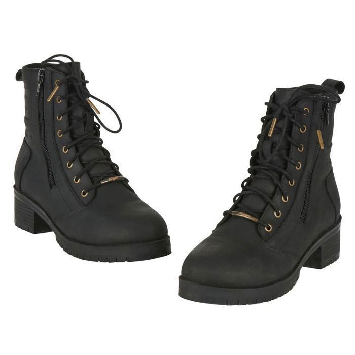 Botas de moto Furygan Janis para mujer - negras - talla 39