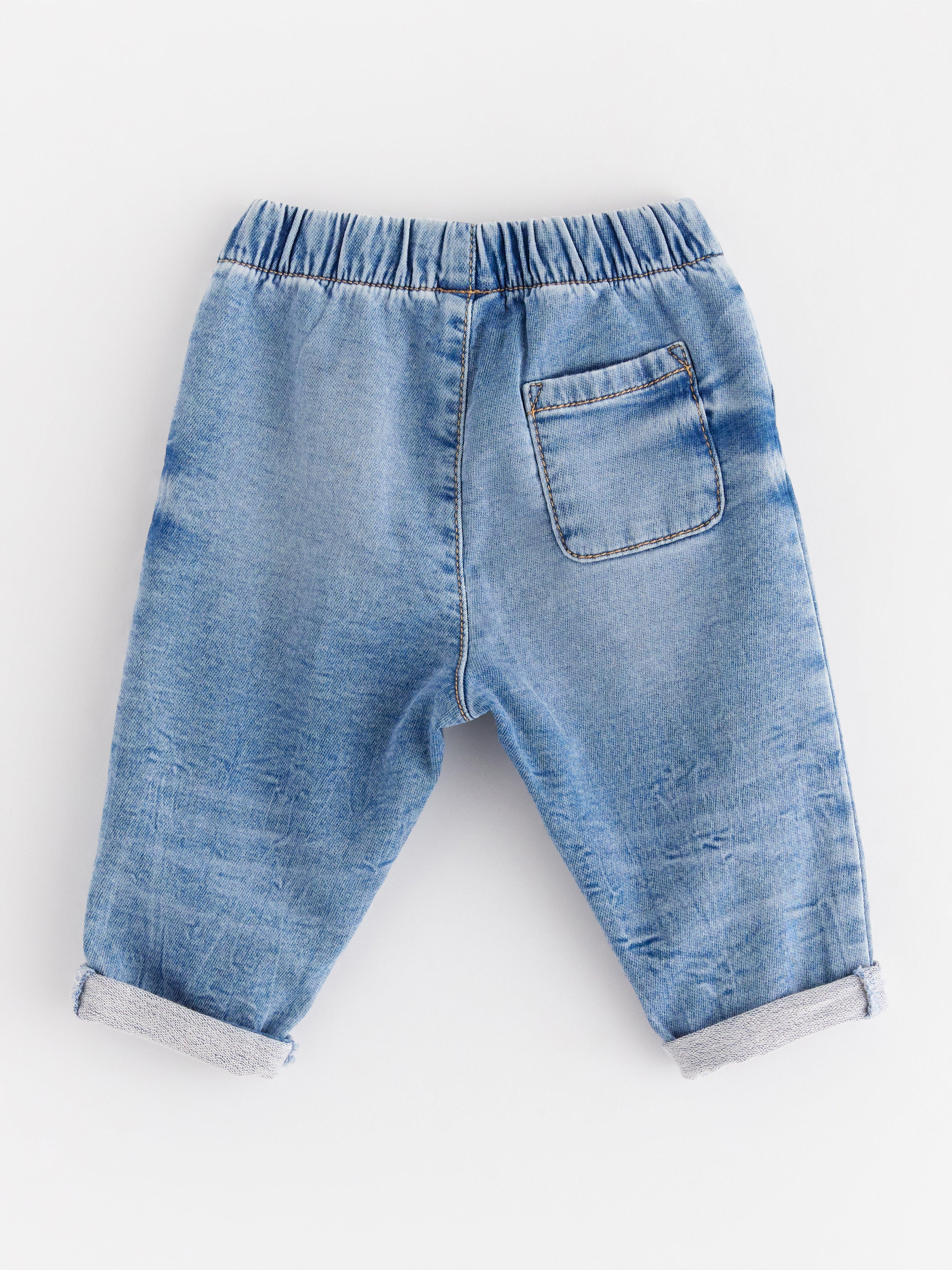 Blugi tricotați Albastru denim