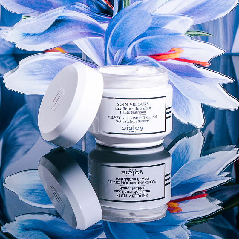 Sisley Velvet Nourishing Cream so šafranovými kvetmi hydratačný krém pre suchú a citlivú pleť