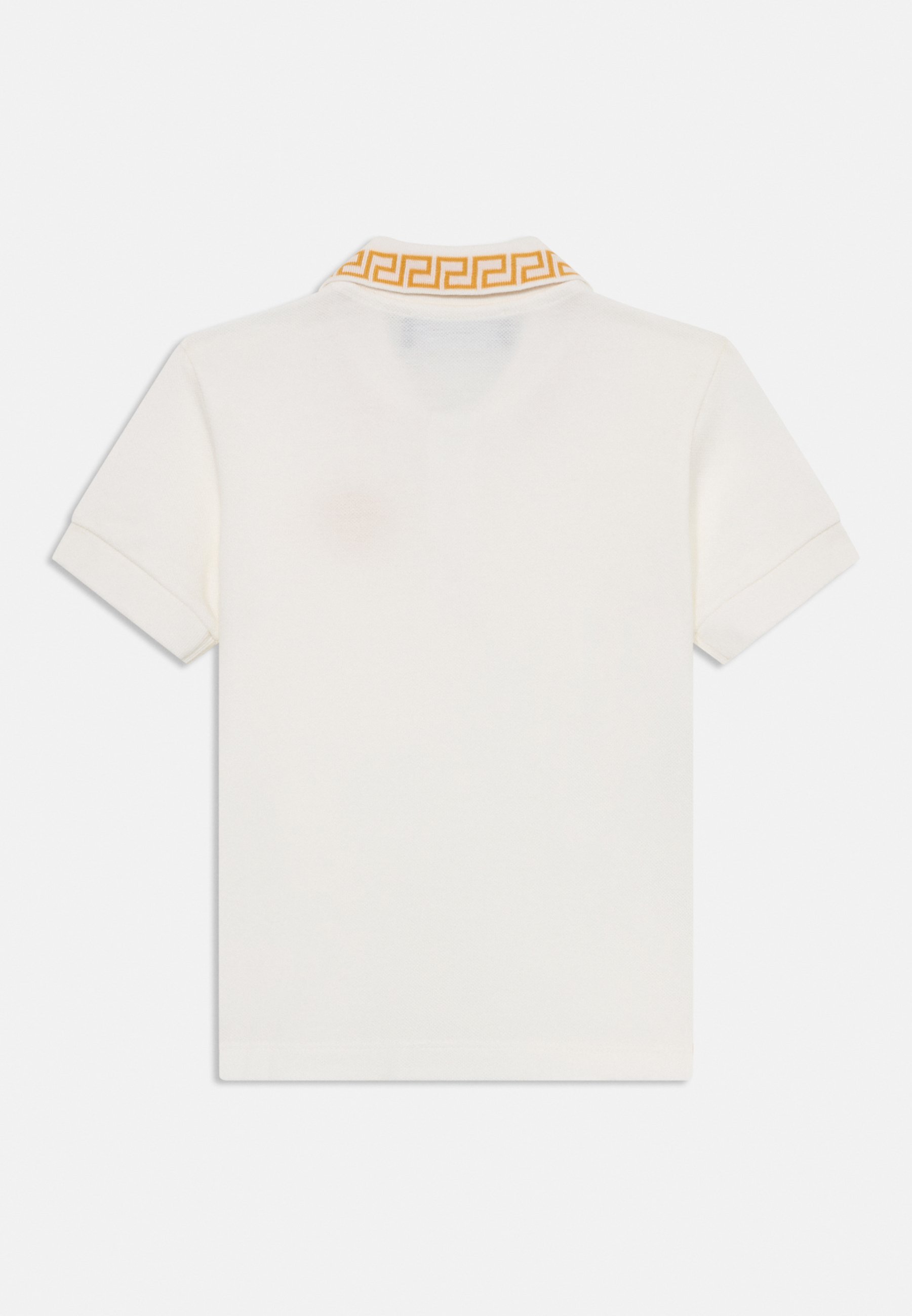 GRECA OUTLINE MEDUSA EMBROIDERY UNISEX - Poloskjorter - white/gullcolouredVersace